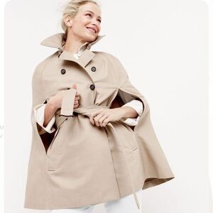 J.Crew Double-Breasted Trench Cape